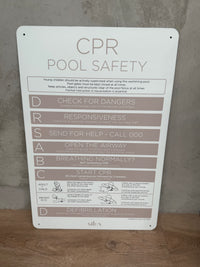 NEW - Rectangle CPR Sign - Fawn - National Compliance