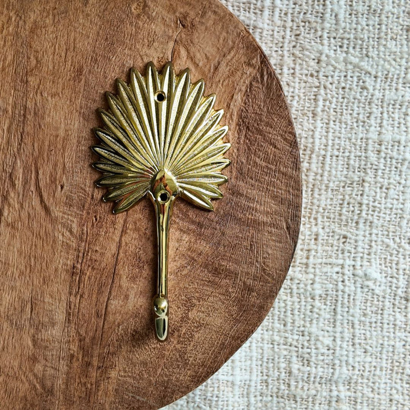 NEW Brass Fan Palm Hook