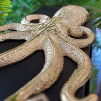 Gold brass octopus hook with three hooks