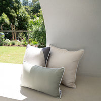 Element Abstract Charcoal  - 45×45cm Outdoor Pillow