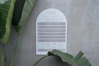 Arch CPR Sign - Sand - National Compliance