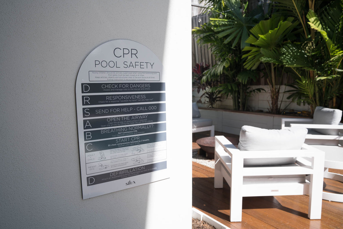 Arch CPR Sign - Charcoal - National Compliance – Silux
