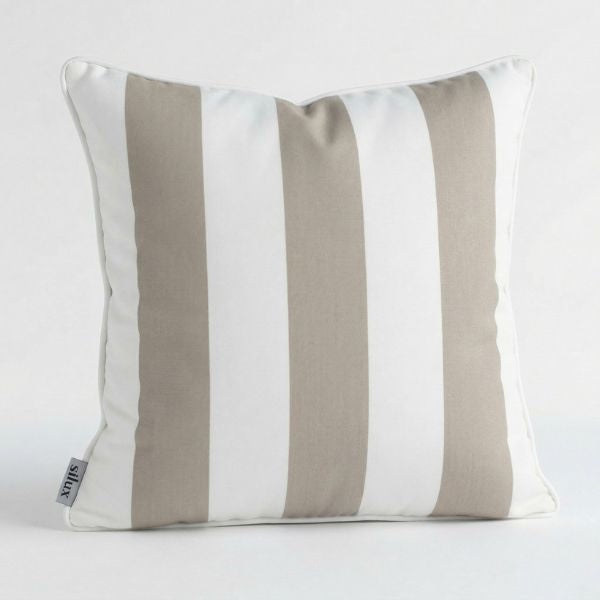 Outdoor Pillows - 580 x 580mm — Beige Stripe