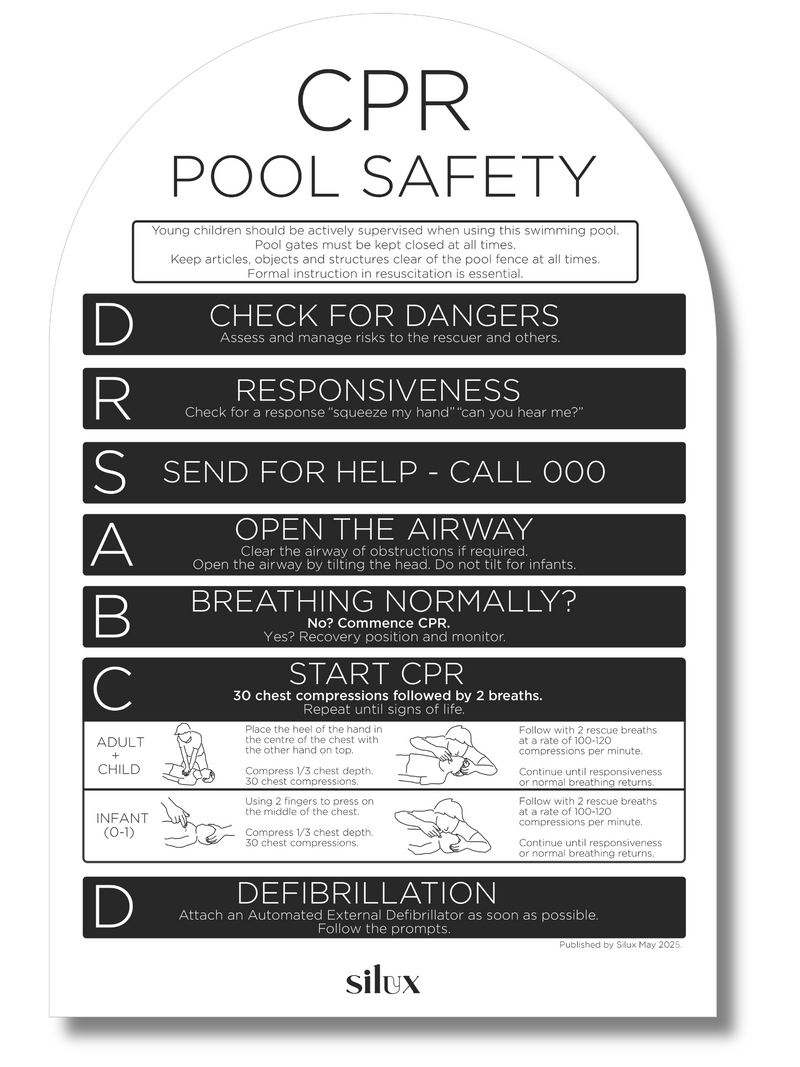 NEW - Arch CPR Sign - Black - National Compliance
