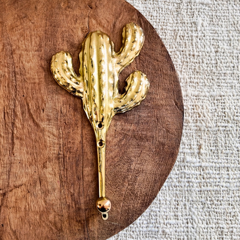 Brass Cactus Hook