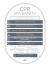 Oval SPA CPR Sign - Charcoal - National Compliance