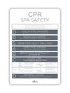 Rectangle SPA CPR Sign - Charcoal - National Compliance