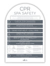 Arch SPA CPR Sign - Charcoal - National Compliance