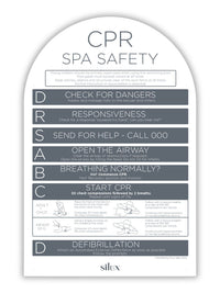 Arch SPA CPR Sign - Charcoal - National Compliance