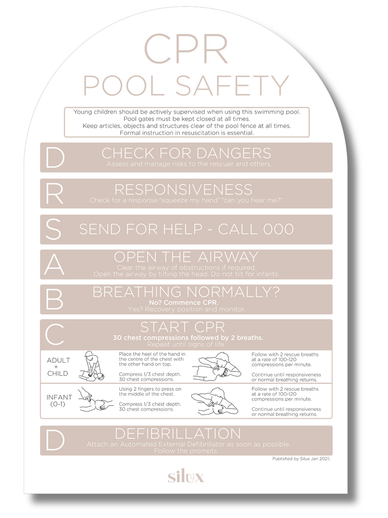 NEW - Arch CPR Sign - Fawn - National Compliance