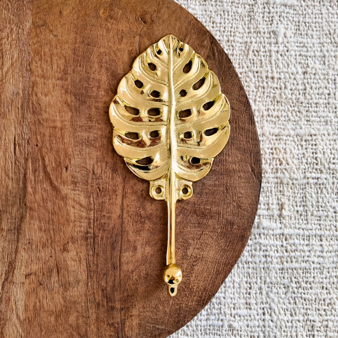 Brass Monstera Hook