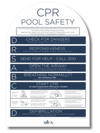 Arch CPR Sign - Navy - National Compliance