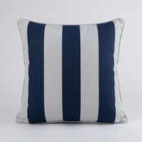 Navy Silux Outdoor Pillow — nautical-inspired outdoor cushion