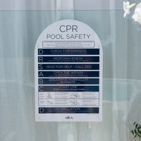 Arch CPR Sign - Navy - National Compliance