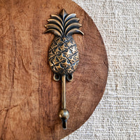 Brass Pineapple Grove Hook - Antique Finish