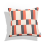 Element Check Stripe Earth - 45×45cm Outdoor Pillow
