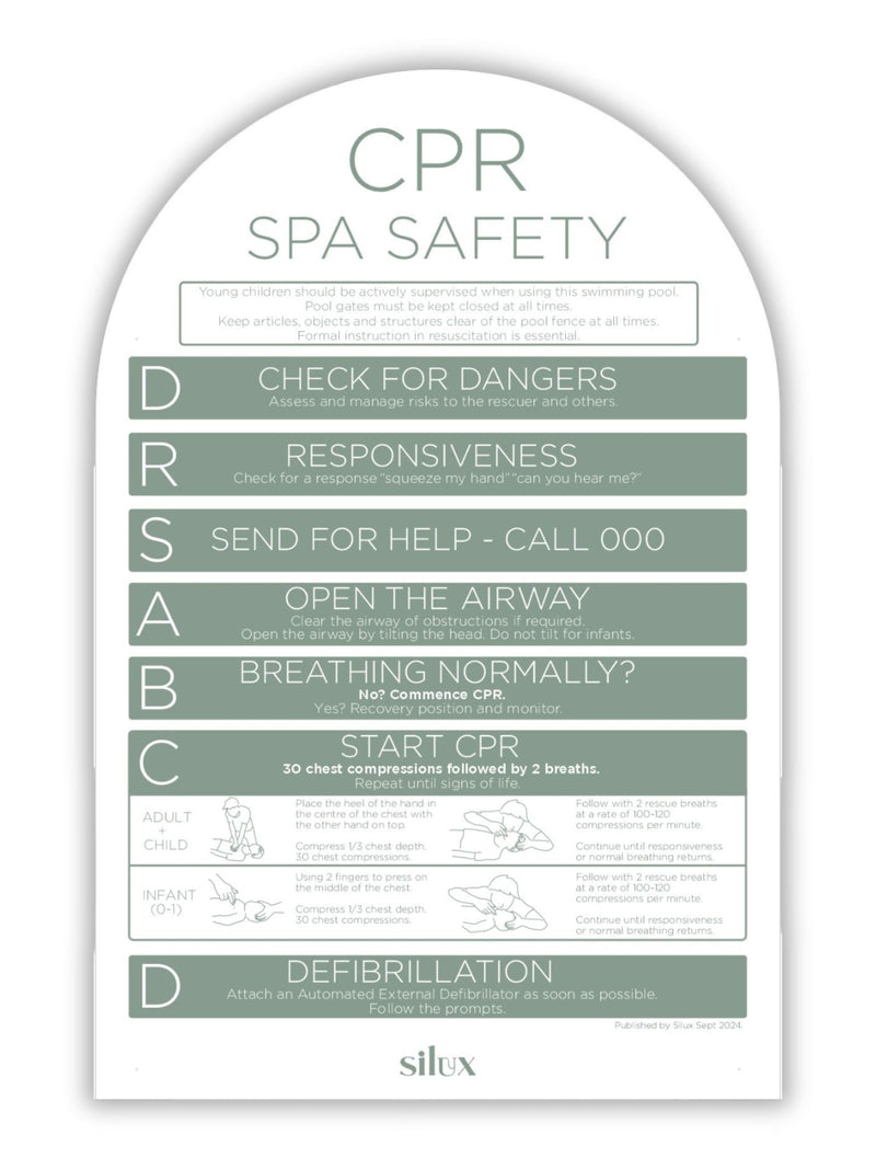 Arch SPA CPR Sign - Sage - National Compliance