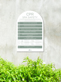 Arch SPA CPR Sign - Sage - National Compliance