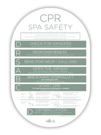 Oval SPA CPR Sign - Sage - National Compliance