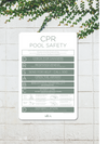 Rectangle CPR Sign - Sage - National Compliance