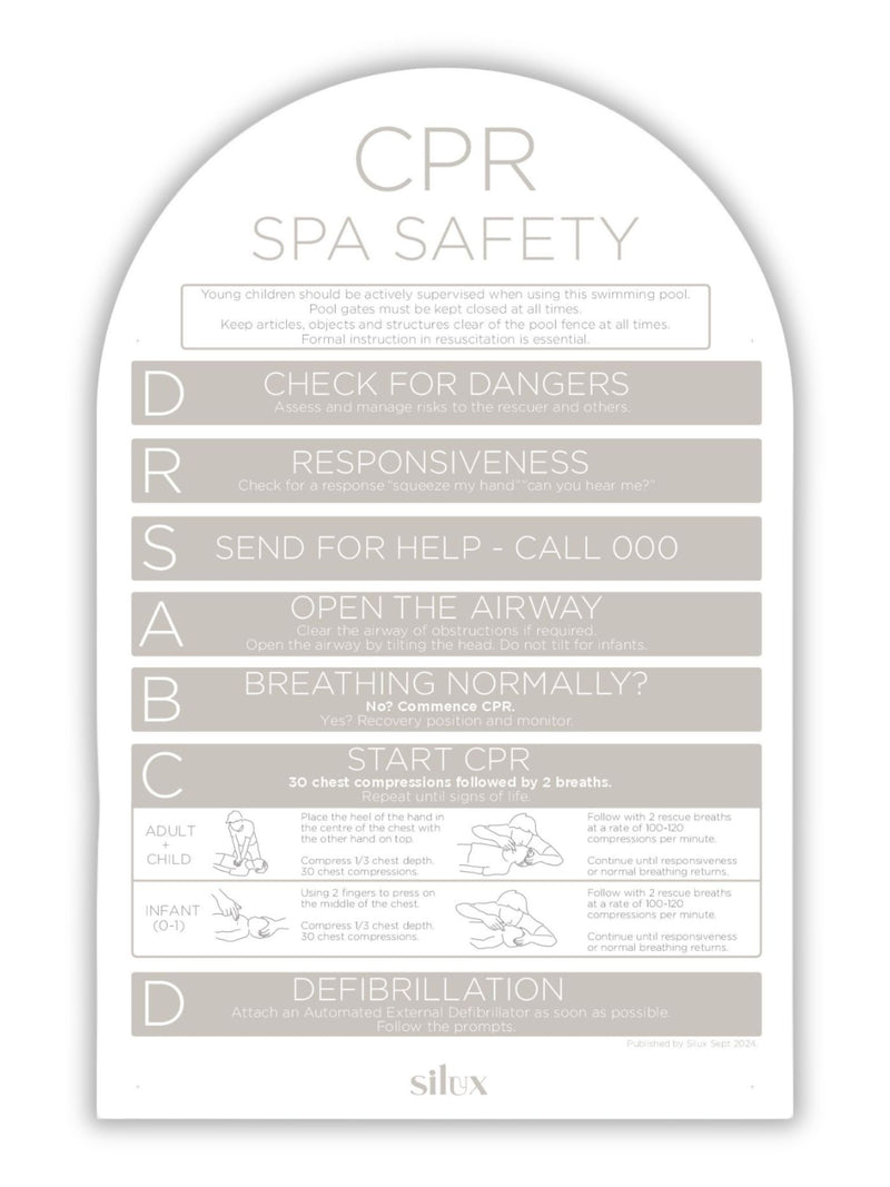 Arch SPA CPR Sign - Sand - National Compliance