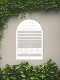 Arch SPA CPR Sign - Sand - National Compliance