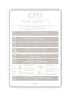 Rectangle SPA CPR Sign - Sand - National Compliance