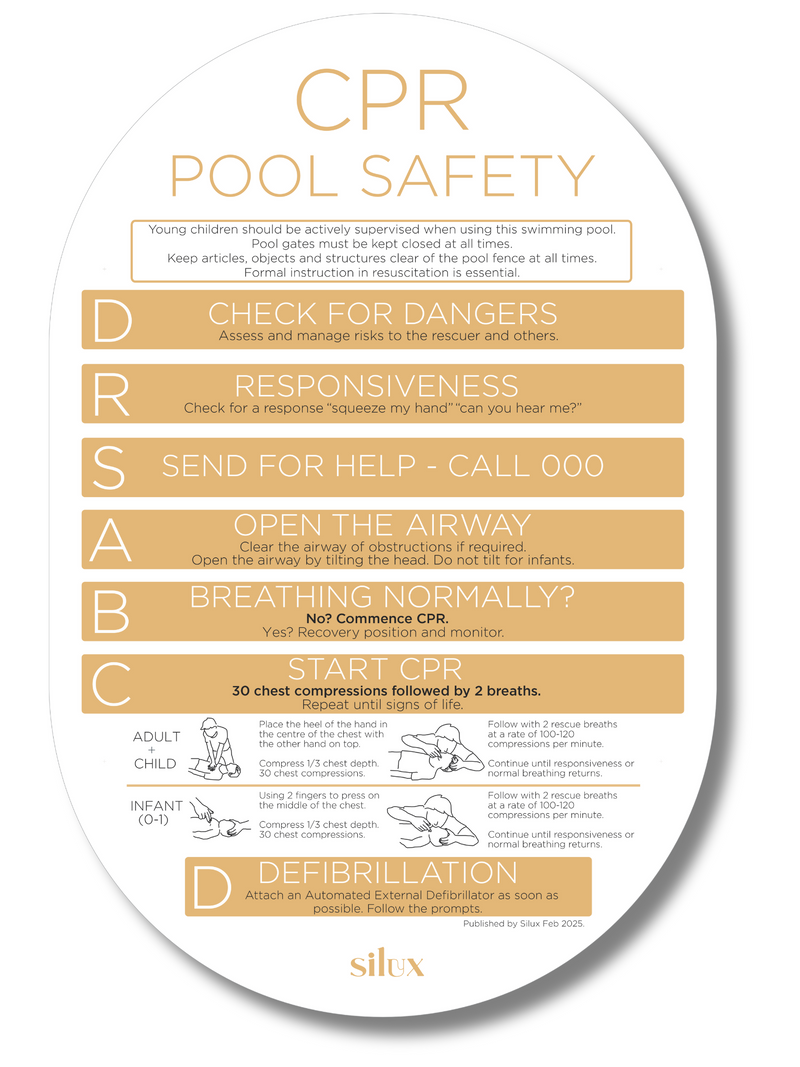 NEW - Oval CPR Sign - Sunshine - National Compliance