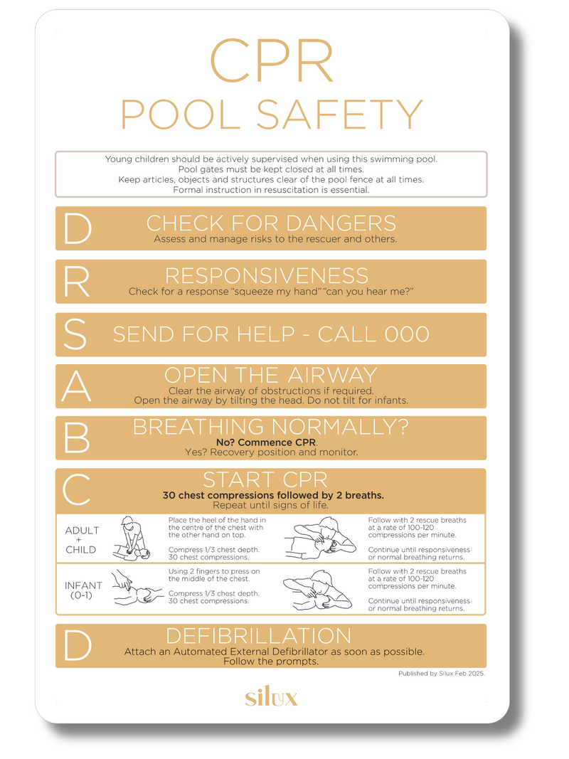 NEW - Rectangle CPR Sign - Sunshine - National Compliance