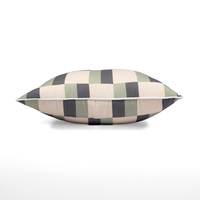 Element Check Stripe Sage - 45×45cm Outdoor Pillow