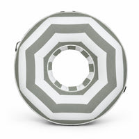 Top view of the sage and white striped Halo Float V2